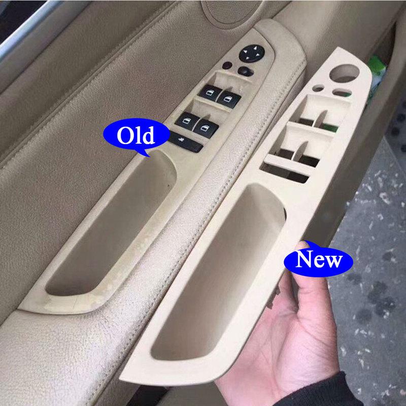 4PCS Kit LHD RHD Inner Driver Door Window Switch Armrest Cover Pull Handle Replacement For BMW X5 X6 E70 E71 E72 2007-2013