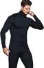 Tesla Long Sleeve Compression Undershirt with Mask UV Sports Turtleneck Base for and More Men's [Stretchable, Protection, Sweat-Wicking,