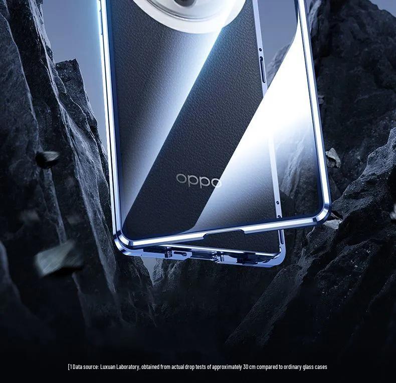 Oppo Find X8/X9 Pro Anti-Peep Magnetic Glass Case with Mirror Protector