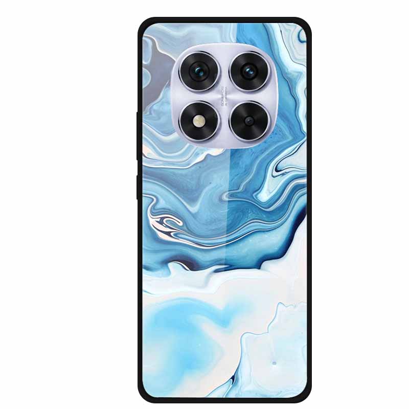 Tempered Glass Case For Xiaomi Redmi Note 14 Pro 5G Back Cover PC Hard Shockproof Cases Beer Marble Texture Cool Fashion Funda