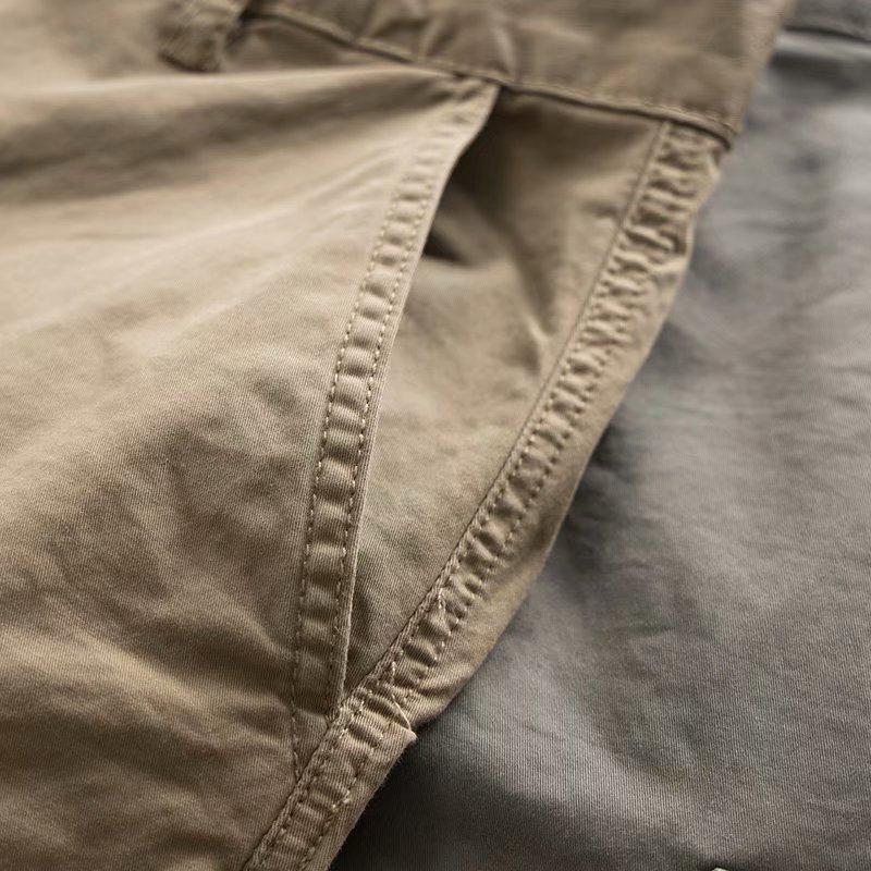 Men's Korean Style Trendy Loose-Fit Overalls: Autumn Casual Straight Pants with Multiple Pockets