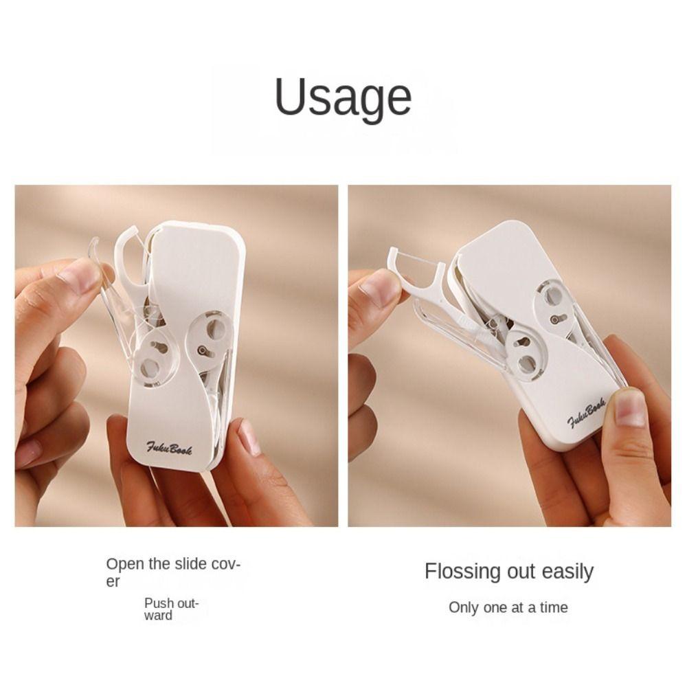 Tooth Care Dental Floss Pick Dispenser Teeth Flosser Stick Teeth Floss Storage Box Automatic Case