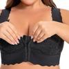 Large Size Front Clasp No-padded Thin Underwear Beautiful Back Seamless Large Chest Push-up Bra