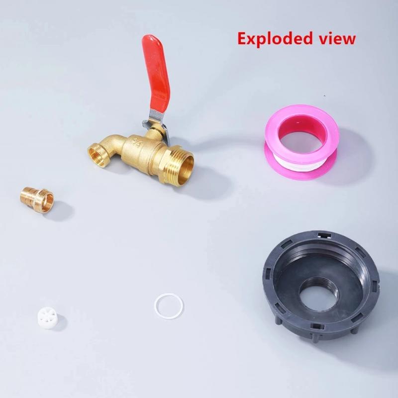 Durable Ibc Tank Tap Adapter Coarse Thread To Connector Replacement Valve Garden Home Valve Fitting Faucet