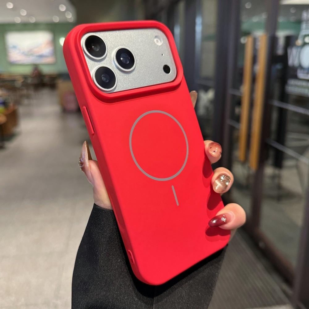 Liquid Silicone For Magsafe Magnetic Case For iPhone 17 Pro 16 15 14 13 11 12 Pro Max Air Camera Touch Button Shockproof Cover