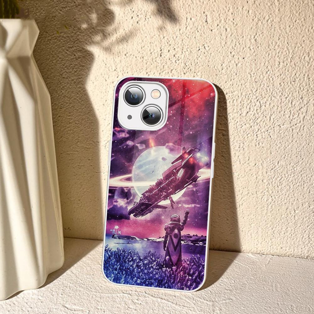 

Чехол для телефона с изображением из видеоигры No-Man s Sky для iPhone 14 13 12 Mini 11 Pro XS Max X XR 14 Plus, защитное стекло iphone XS