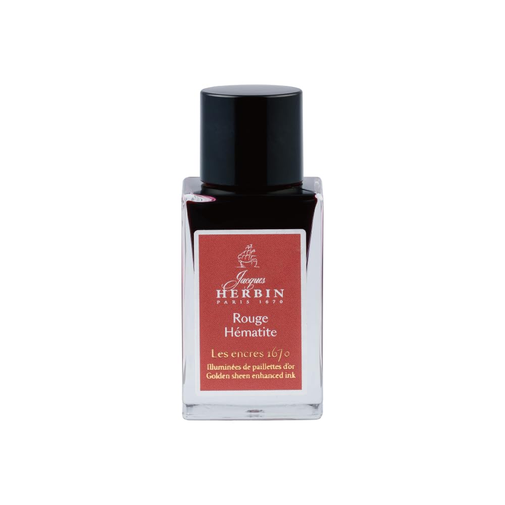 

Чернила Jacques Herbin Anniversary 1670 15 мл Золотые для перьевых ручек Гематит Красный HERBIN hbj16026 [Содержат микрочастицы] Ручки/Перо