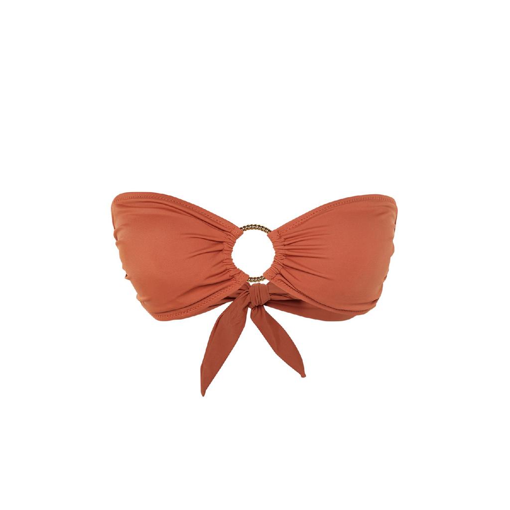 Zelený top do bikin bez ramínek Tbess22bu00001