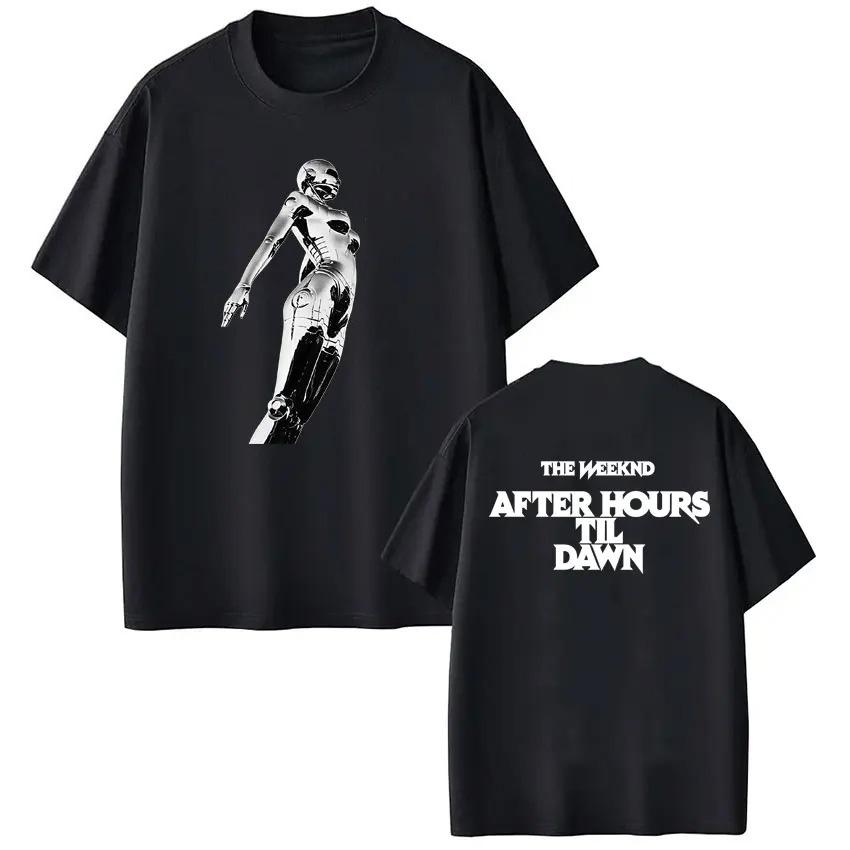 

Fashion Casual Tshirts Streetwear The Weeknd After Hours Til Dawn Tour 2026 Graphic T Shirt Unisex Hip Hop Short Sleeve Tshirt S