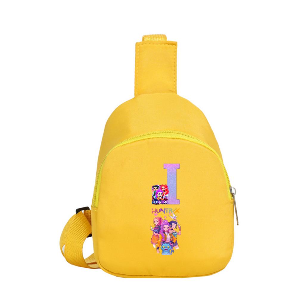 Anime Cartoon K-Pop Demon Hunters Printed Shoulder Bag Crossbody Bag Kawaii Portable Compact Storage Bag Crossbody Pouch Kid Birthday Gift