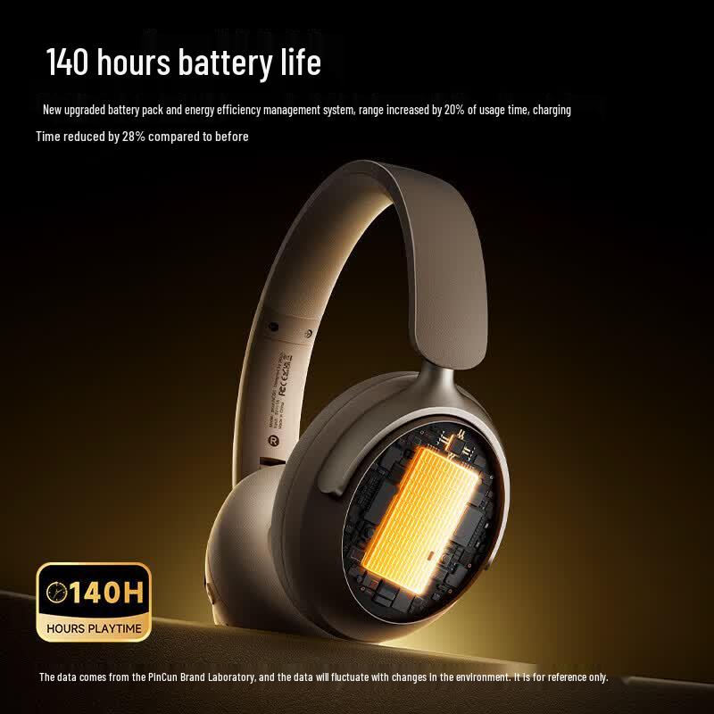 Picun NC60 Pro AI Noise Cancelling Spatial Audio Wireless Over-Ear Headphones