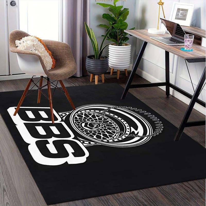 BBS Wheel Sticker Decal - Choose Your Size & Color!Office Mat Perfect for Home Decor Office Desk Chair Rugs Chair Carpet for Office Polyeste