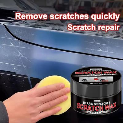 Car Scratch Wax, Car Scratch and Water Ripple Remover, Quickly Repairs Scratches and Restores Shine - Suitable for All Paint Colors Brightener