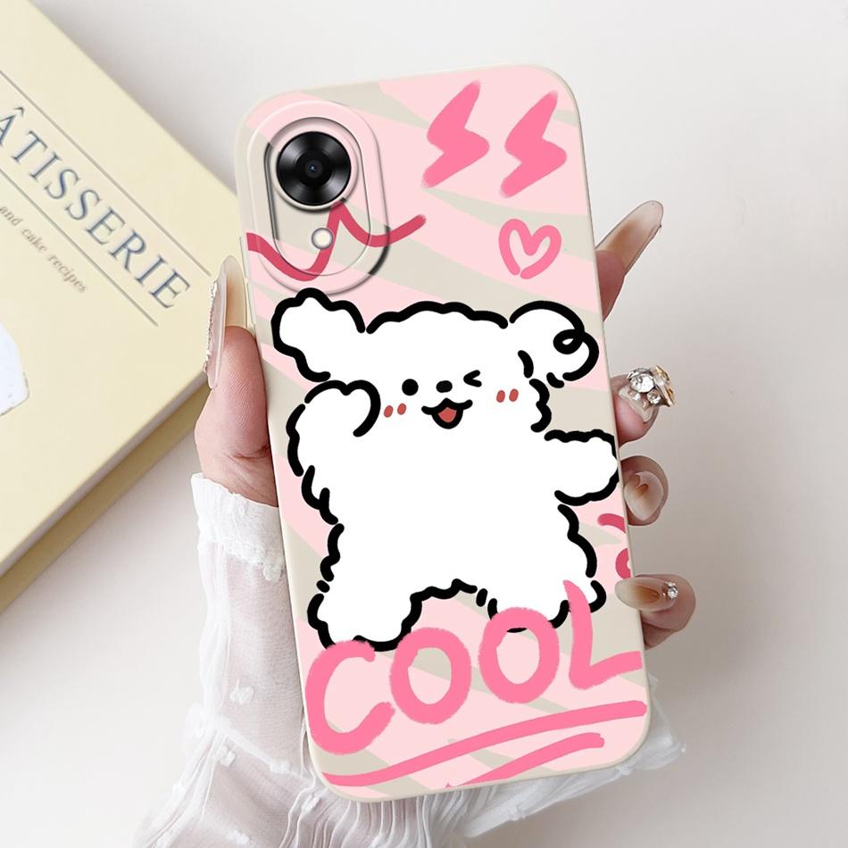 For OPPO A17k A17 2024 New Cute Cartoon Pattern Soft Silicone Case For Oppo A17 A 17 17k CPH2471 CPH2477 Protective Phone Cases