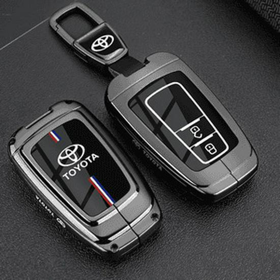 Metall-Schlüsselhülle für Toyota Prado Modelle 2024, 2015, 2016, 2018 und 2019