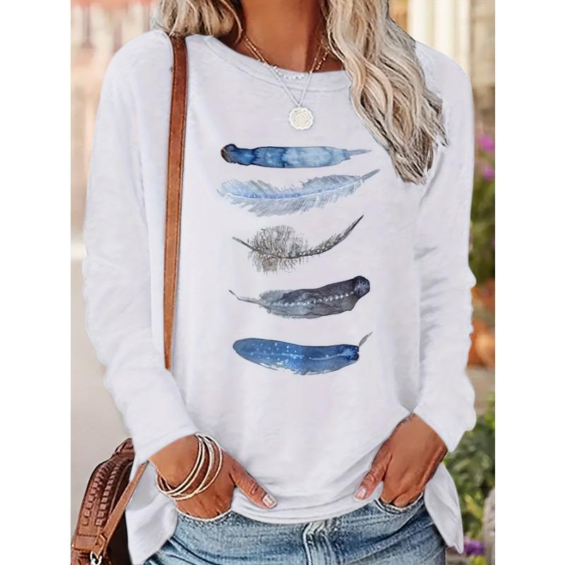 Women's T-shirt Slim Women T-shirt Long-sleeved for Female Thin White Tops Woman Tees Shirt