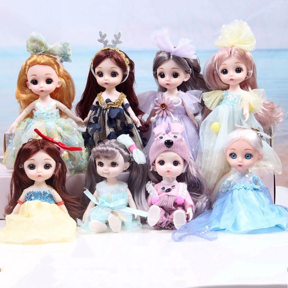Princess Dolls Toys Mini Multi Joint Doll Toy Set Movable Jointed Princess Dolls Molly Girls' Doll
