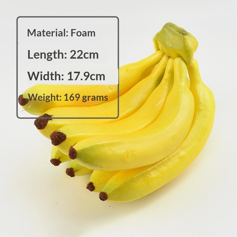 1PC Artificial Banana Decorative Plastic Fake Fruit Realistic Display Simulated Banana For Wedding Christmas Decor