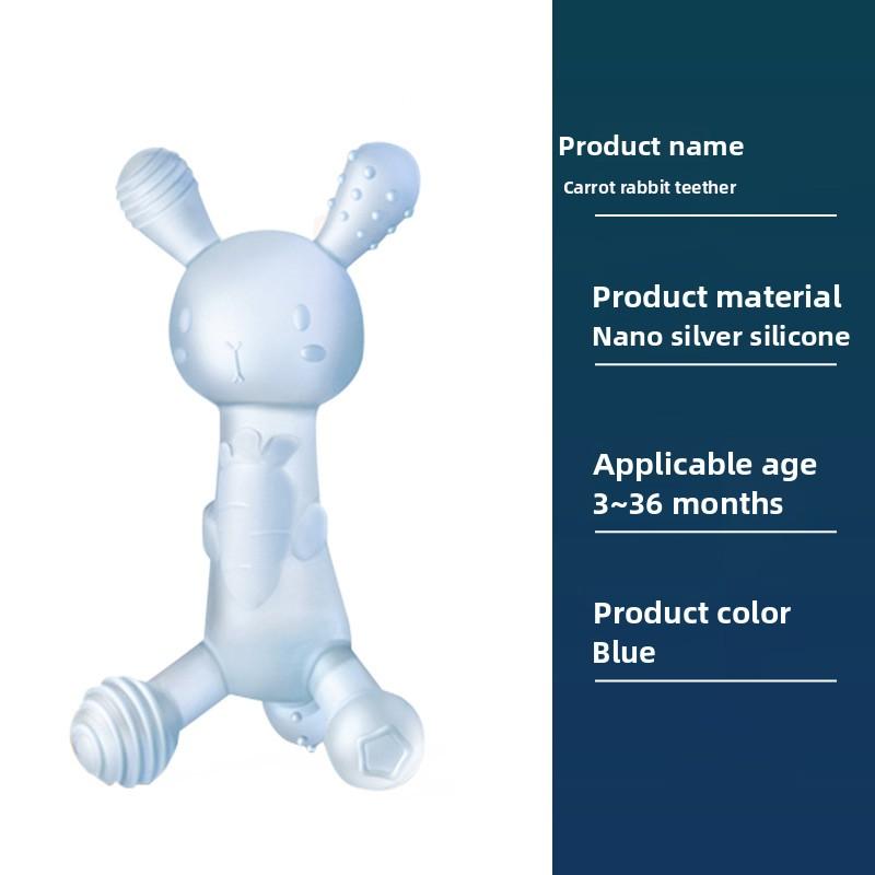 Нелипкий, безопасный для детей, кипящий прорезыватель 1PC синий