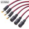 5PCS DC Power Male Female Cable 12V Plug DC Adapter Cable Plug Connector For CCTV Camera DC Plug 5.5*2.1mm 5.5x2.1