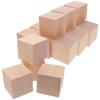 Operitacx Wooden Cubes, Set of 30, 1.2-inch x 3-cm Square, Educational Building Blocks, Natural Wood, Unpainted, Smooth to the Touch, for Kids'