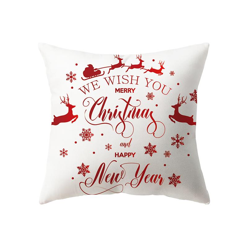 Χριστουγεννιάτικη Διακόσμηση Χριστουγεννιάτικο Θέμα Εκτύπωση Σχέδιο Κάλυμμα Μαξιλαριού Διακόσμηση Σαλονιού Σπιτιού Κάλυμμα Μαξιλαριού Μαξιλάρι