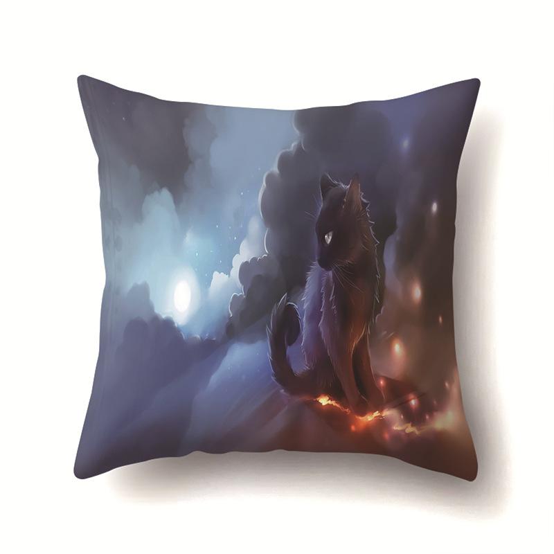 

Cute Panda Dog Polyester Pillow Cover Car Ornament Home Printed Waist Cushion Pillow Cover Premium Durable Quality No pillow core