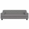 VidaXL Dog Bed, Pet Sofa with Wooden Frame, Basket for Puppies Indoor House, Grey 171879