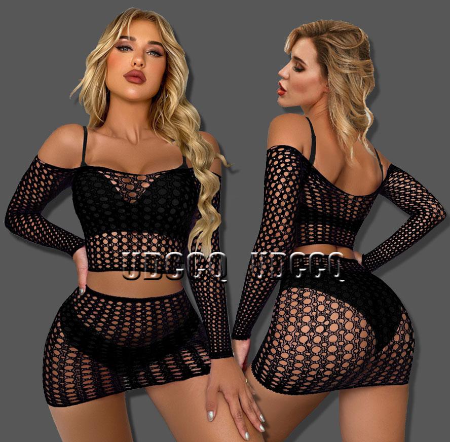 Sexy Lingerie Babydoll baby doll minidress long sleeve Underwear Sleepwear Teddies Best Nightgown toy Sleepwear hot erotic dress