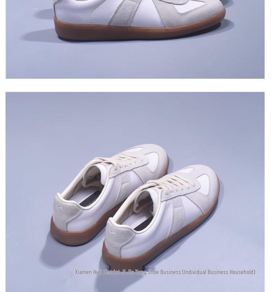 Dexun Women's Genuine Cowhide White Flat Shoes - New for Spring & Autumn 2025, Casual & Versatile.