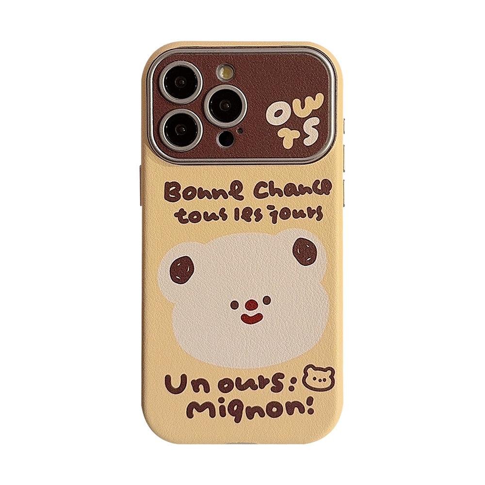 Cortical Cartoon Animals Suitable for 16 Apple 15 Promax Mobile Phone Case Iphone14 Couple 11 All Inclusive 13 Korean