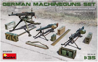 MiniArt Deutsches Heer Maschinengewehr Set Plastikmodell MA35250 1/35