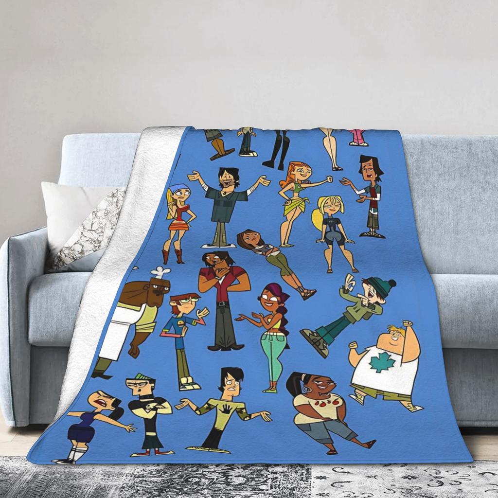 Totals Dramas Cartoon Blankets Fuzzy Awesome Soft Throw Blankets for Home Restaurant Winter