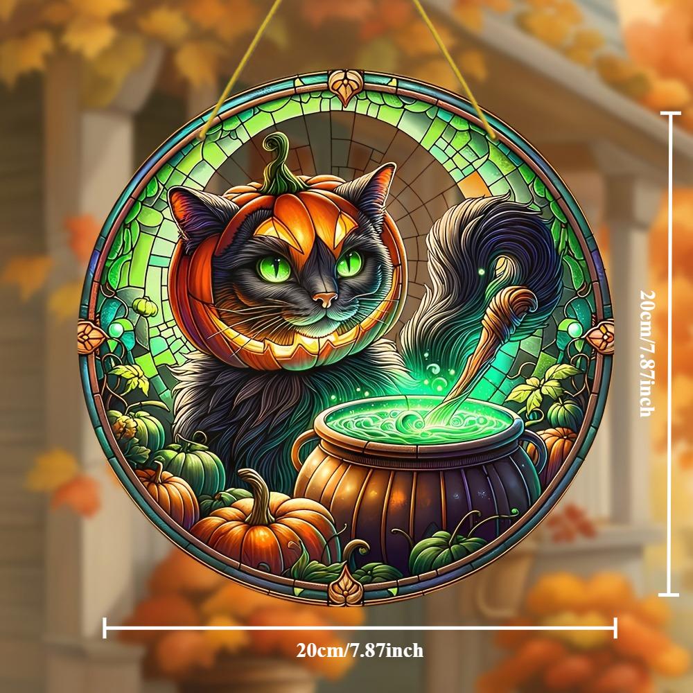 20CM carnival Halloween flat 2D pendant decoration series of pumpkin lanterns,ghosts,skulls,witches, for courtyard,window,garden decoration pendants