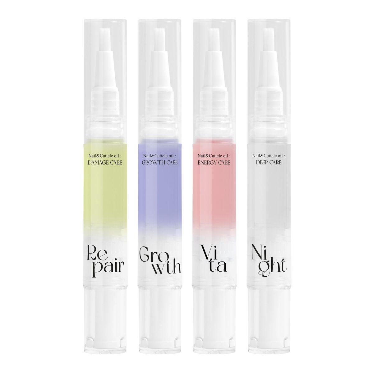 Nail & Cuticle Oil Pen 4-Piece Set 4ml x 4ea Deep Care & Night Set (4ml x 4ea)