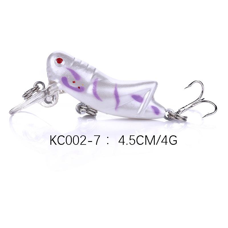 

Lure bait8Number Hook4.5cm4gMini locust imitation bait specifically designed to kill bass and catfish 4.5CM-4G-8