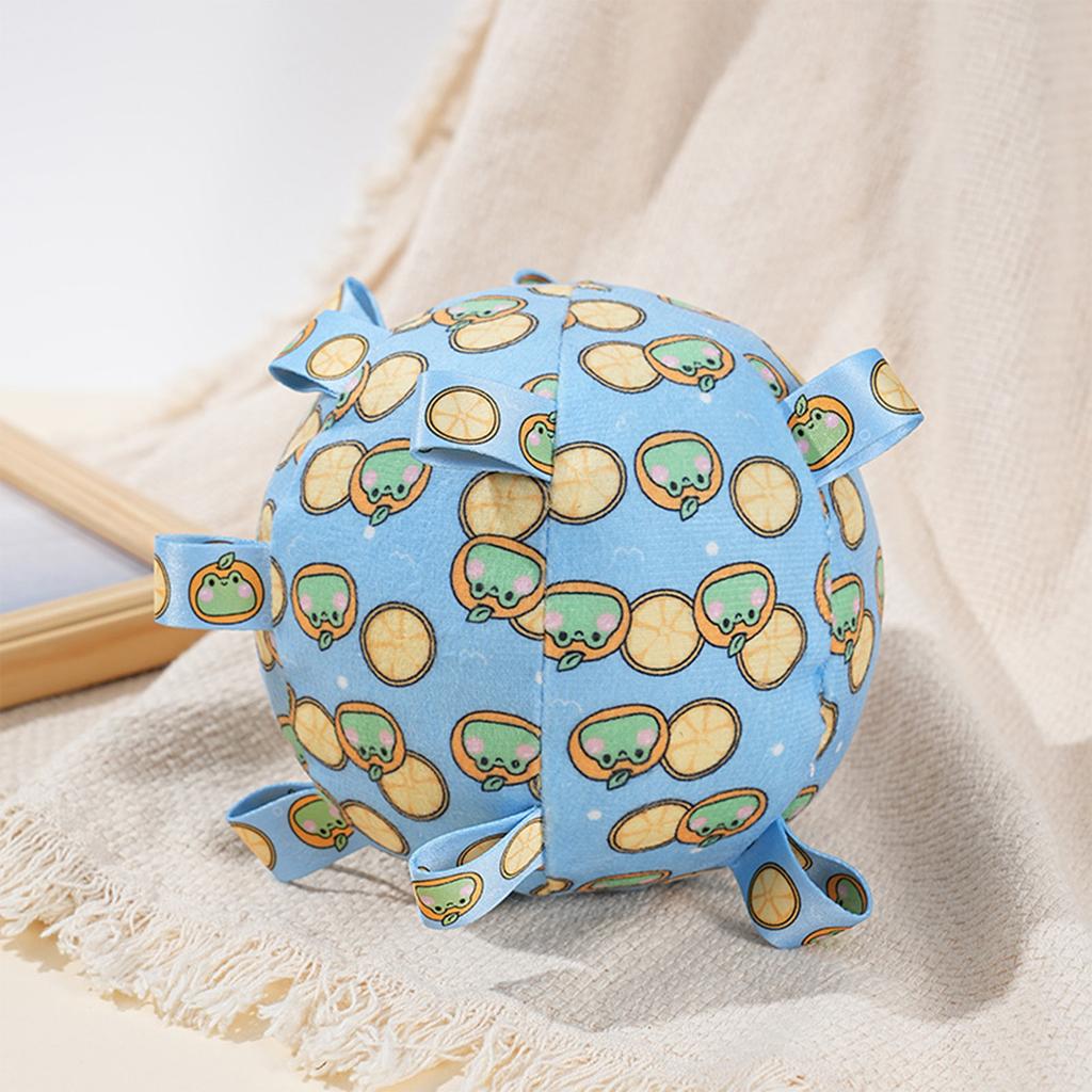 Squeaky Plush Dog Toy Ball With Bell Soft Chewable Interactive Puppy Toys for Small Medium Dogs Cute Animal Design 15cm