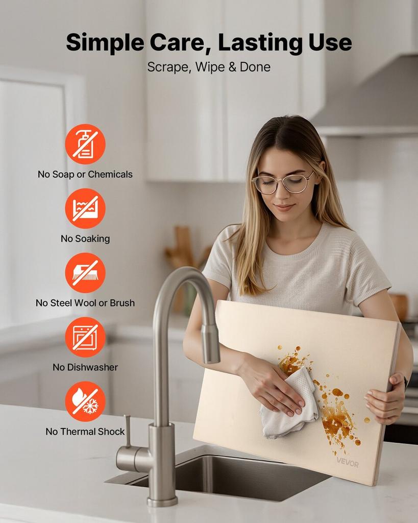 Pizza Stone, 508 x 355 mm Rectangular Cordierite Pizza Stone, Extra Large Baking-Stone with Aluminum Peel, 15 mm Thick Heat-Resistant Cordierite, for