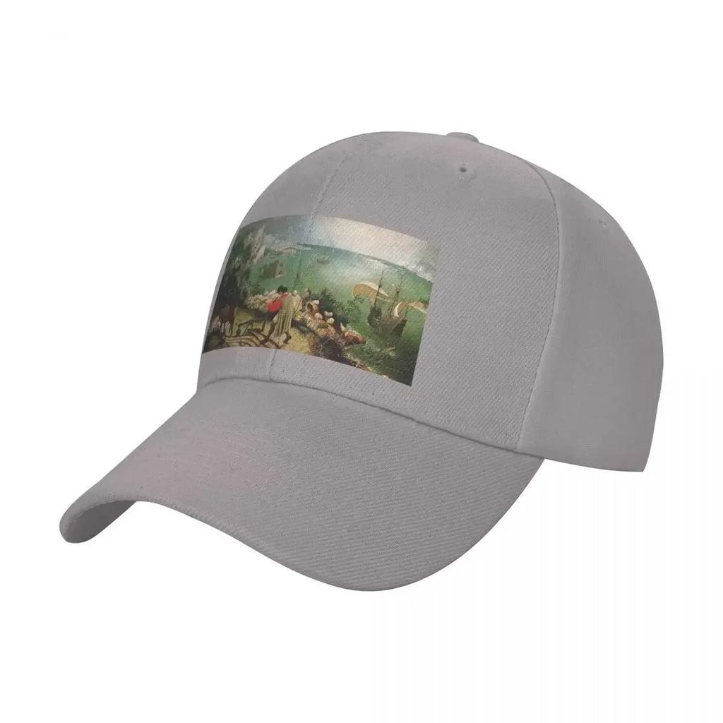 Seascape With Ships  Pieter Bruegel The Elder Baseball Cap Big Size Hat New In The Hat Womens Hats For The Sun Unisexs