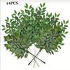 Künstliche grüne Pflanzenzweige 24 Stück 62cm für Hochzeitsfeier Für Esstisch Raumdekoration und Blumengestecke