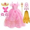 Sleeping Beauty Costume Play Princess Carnival Aurora Birthday Princess Party Dress Halloween Apparel Purim Fairy Vestido