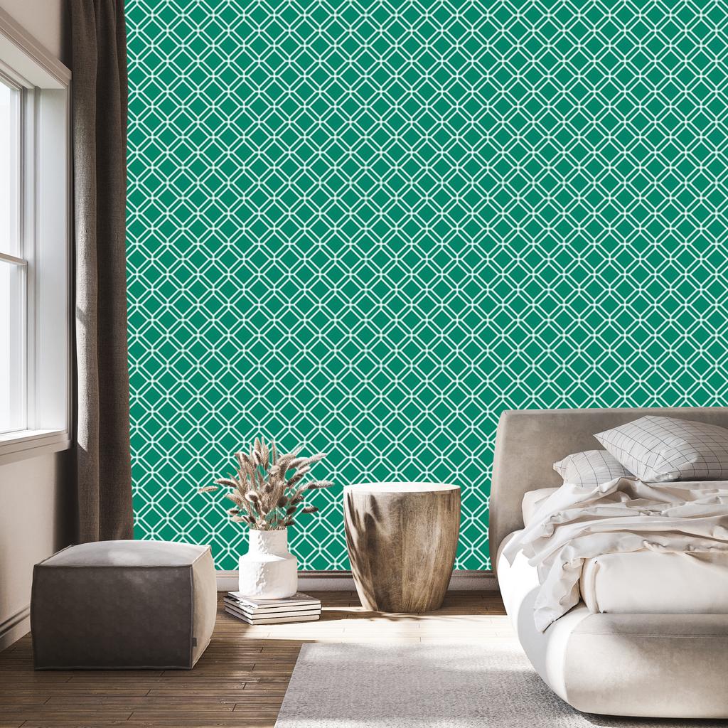 Geometric Sea Pattern Wallpaper, Sea Background 50x1000