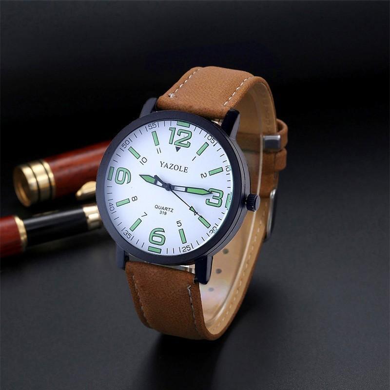 CQ102 Fashionable and Trendy Wen Watch with Night Light Hands Simple Couple Quartz Watch Vintage Clock Gift Watches for Man