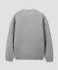AGOD Crew Neck Oversized Cable Sweater Knit [Gray]