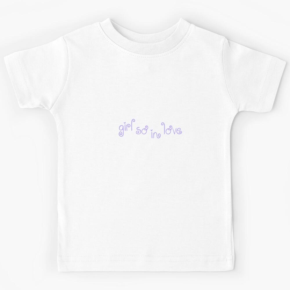 Whimsical Girl So In Love Kids T-Shirt 170