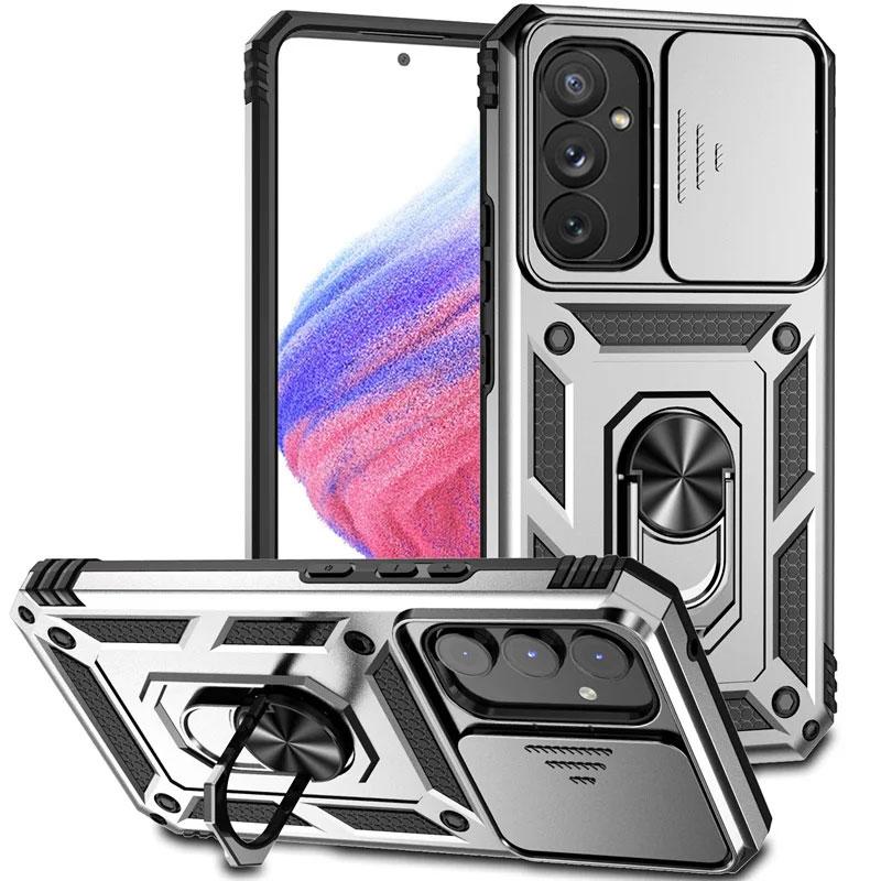 

Военный защитный чехол для Samsung A55 A54 5G A35 A15 A34 A14 A24 A25 A53 A33 A52 A32 A51 A13 Противоударный чехол Funda A53 5G&Case for Samsung серебряный
