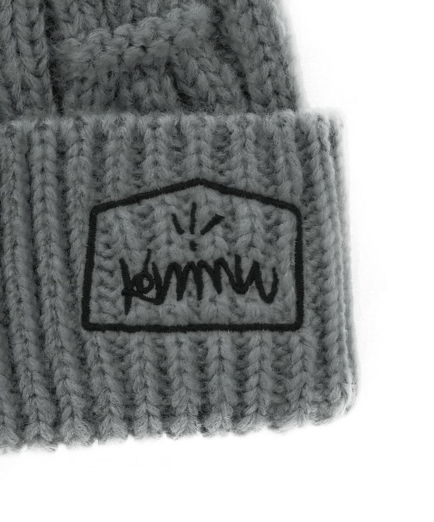 Keomyundeoweeo Commune Cable Beanie Gray