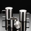 316 stainless steel sanded mug multi-specification covered thermal insulation cup office gift mug