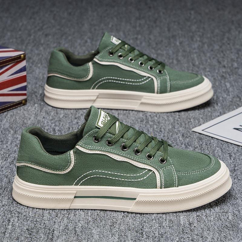 Canvas shoes men's summer breathable casual soft baseplate shoes youth sports shoes Korean version versatile simple cloth shoes 2025