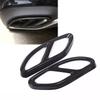 1Pairs Car Stainless Steel Exhaust Pipe Cover Trim For Mercedes Benz A B C E Class CLA GLC GLE GLS Black Exhaust Pipe Tip Cover